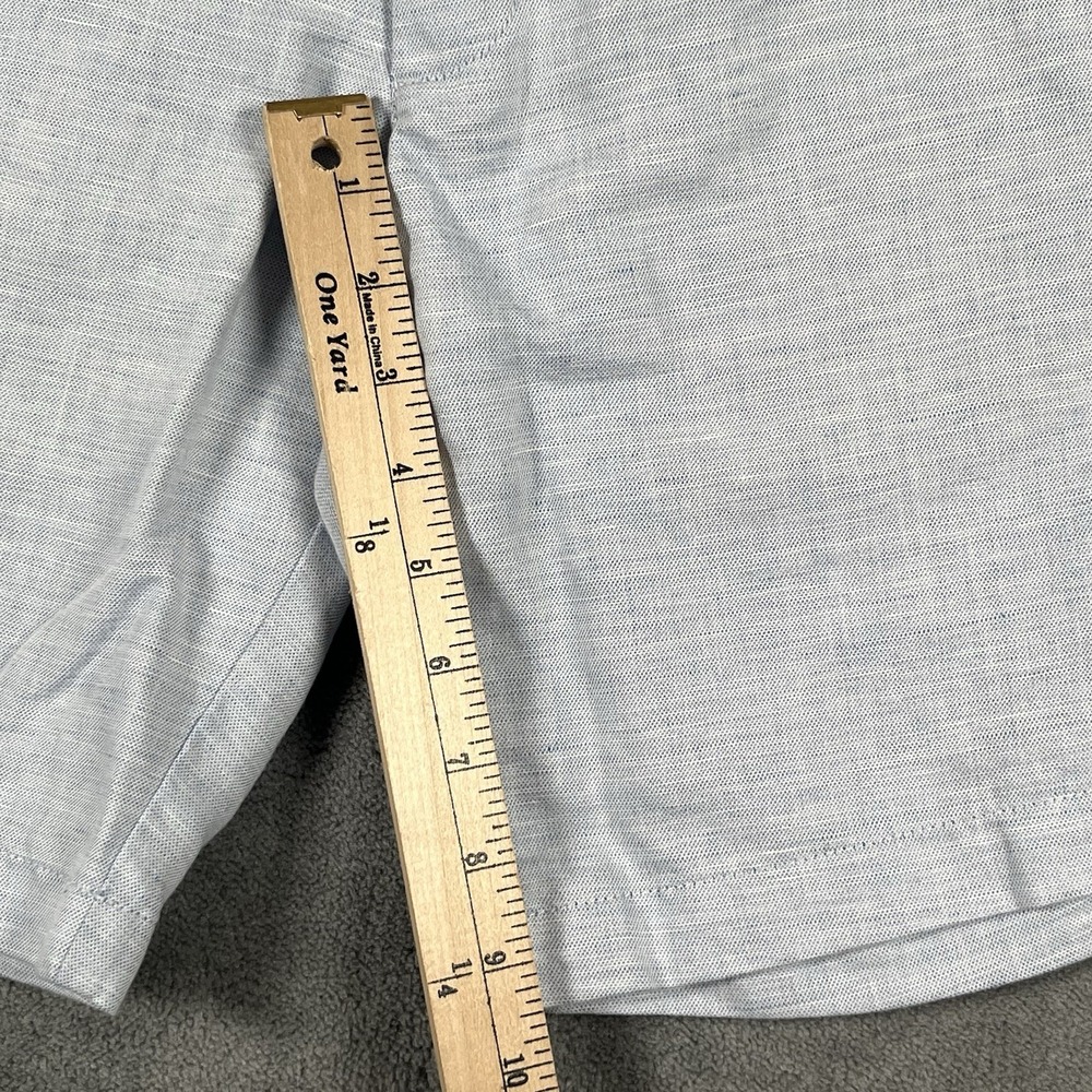 UNTUCKit Shorts Mens 30 Blue St. Julien Linen Blend Chino 9 Inseam Casual Summer - Picture 7 of 9